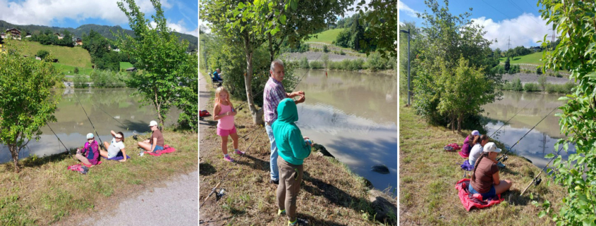 kinderfischen aktivtage gemeinde werfen fischereiverein tenneck